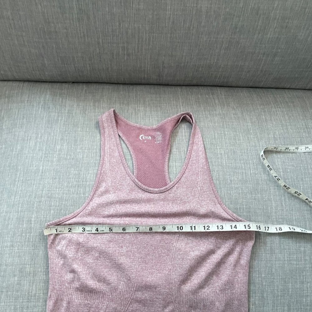 Zyia Red Scoop Neck Racerback Tank Women's Size Medium Lightweight Stretch - Picture 7 of 7
